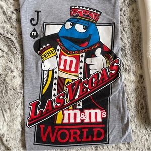 M & M's World Las Vegas Gambler Poker Joker Cards T Shirt Size XL